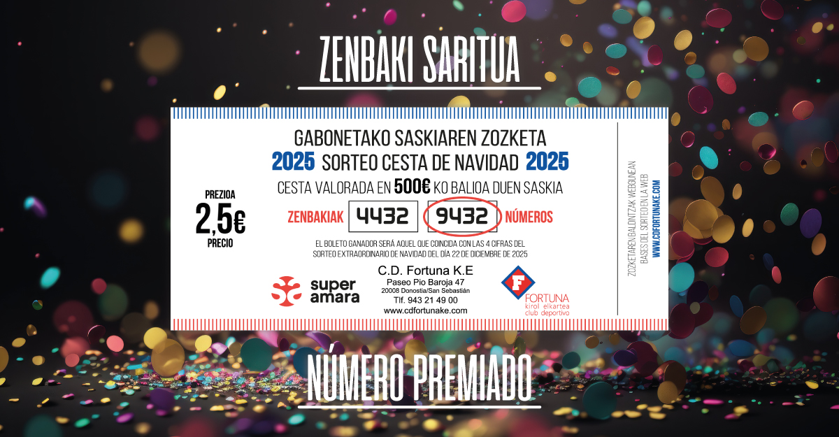 Número premiado Cesta de Navidad 2025